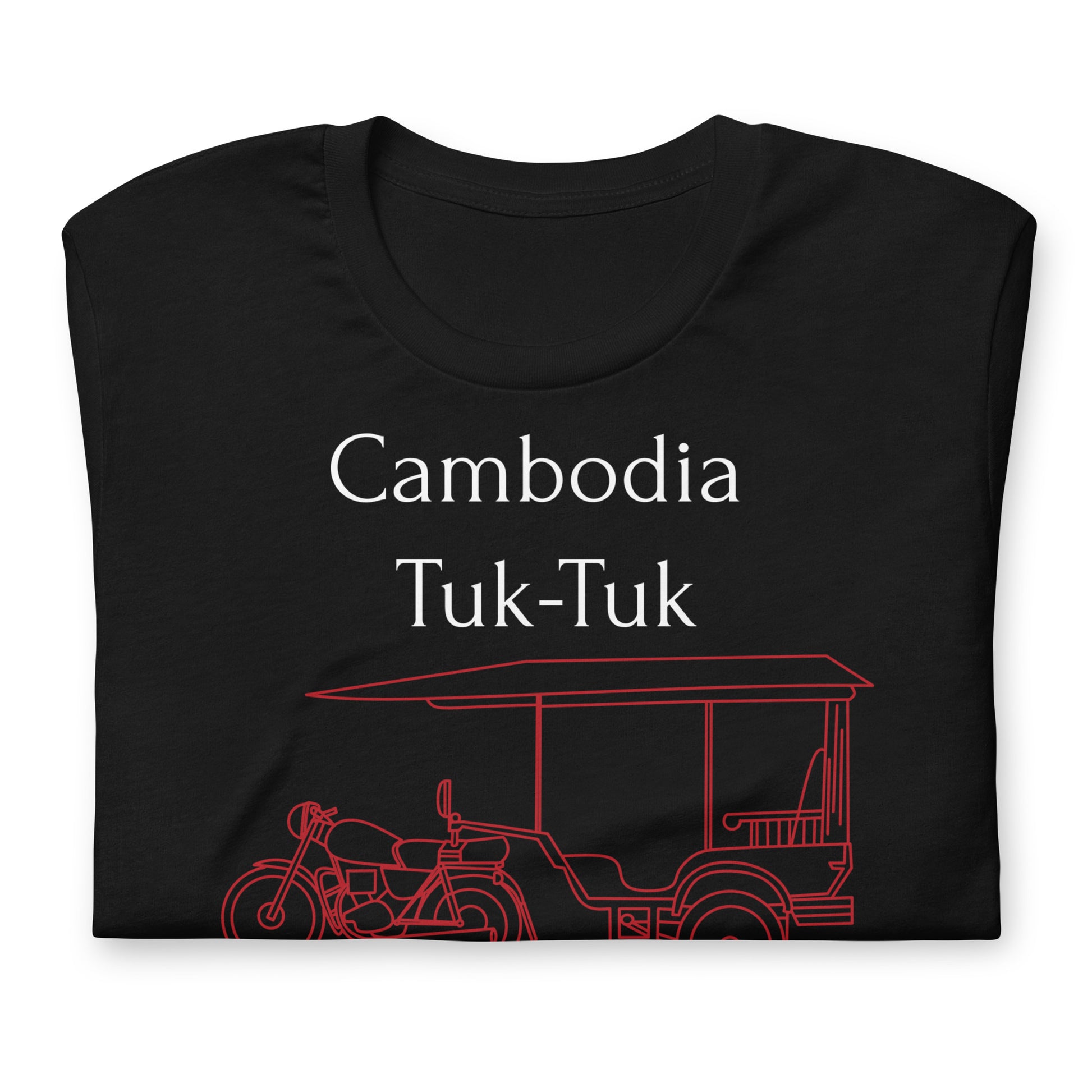 Cambodia Tuk-Tuk Graphic T-Shirt - Angkor Red by Passport Outfitters