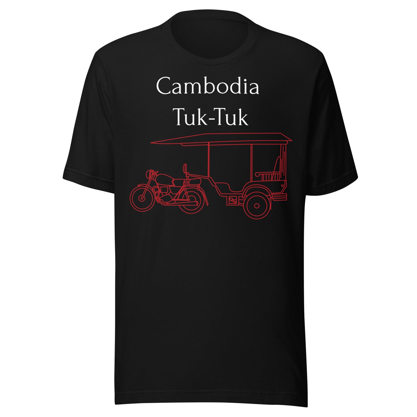 Cambodia Tuk-Tuk Graphic T-Shirt - Angkor Red by Passport Outfitters