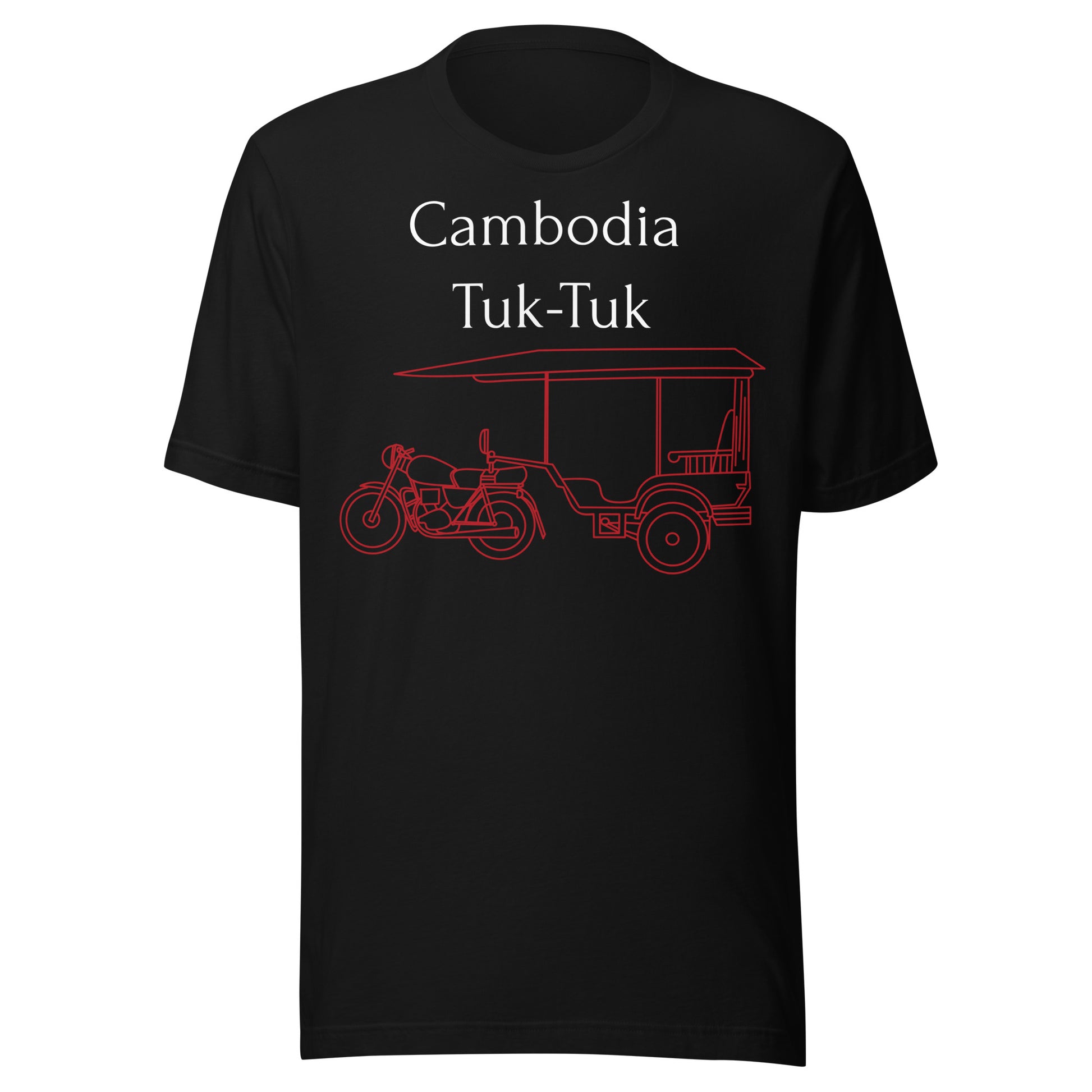 Cambodia Tuk-Tuk Graphic T-Shirt - Angkor Red by Passport Outfitters