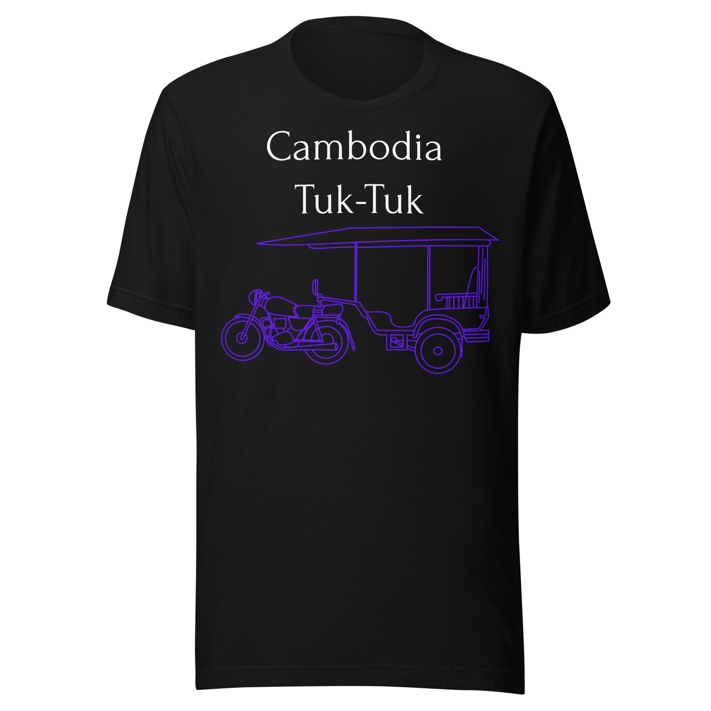 Cambodia Tuk-Tuk Graphic T-Shirt - Imperial Purple by Passport Outfitters