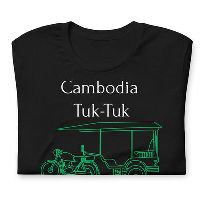 Cambodia Tuk-Tuk Graphic T-Shirt - Emerald Green by Passport Outfitters