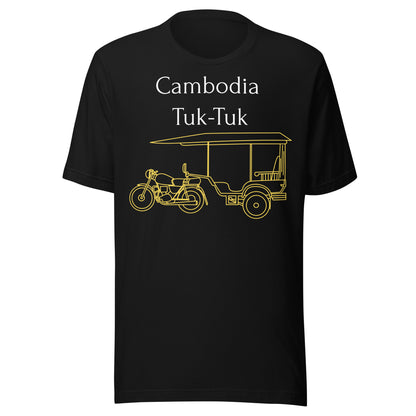 Cambodia Tuk-Tuk Graphic T-Shirt - Solar Yellow by Passport Outfitters