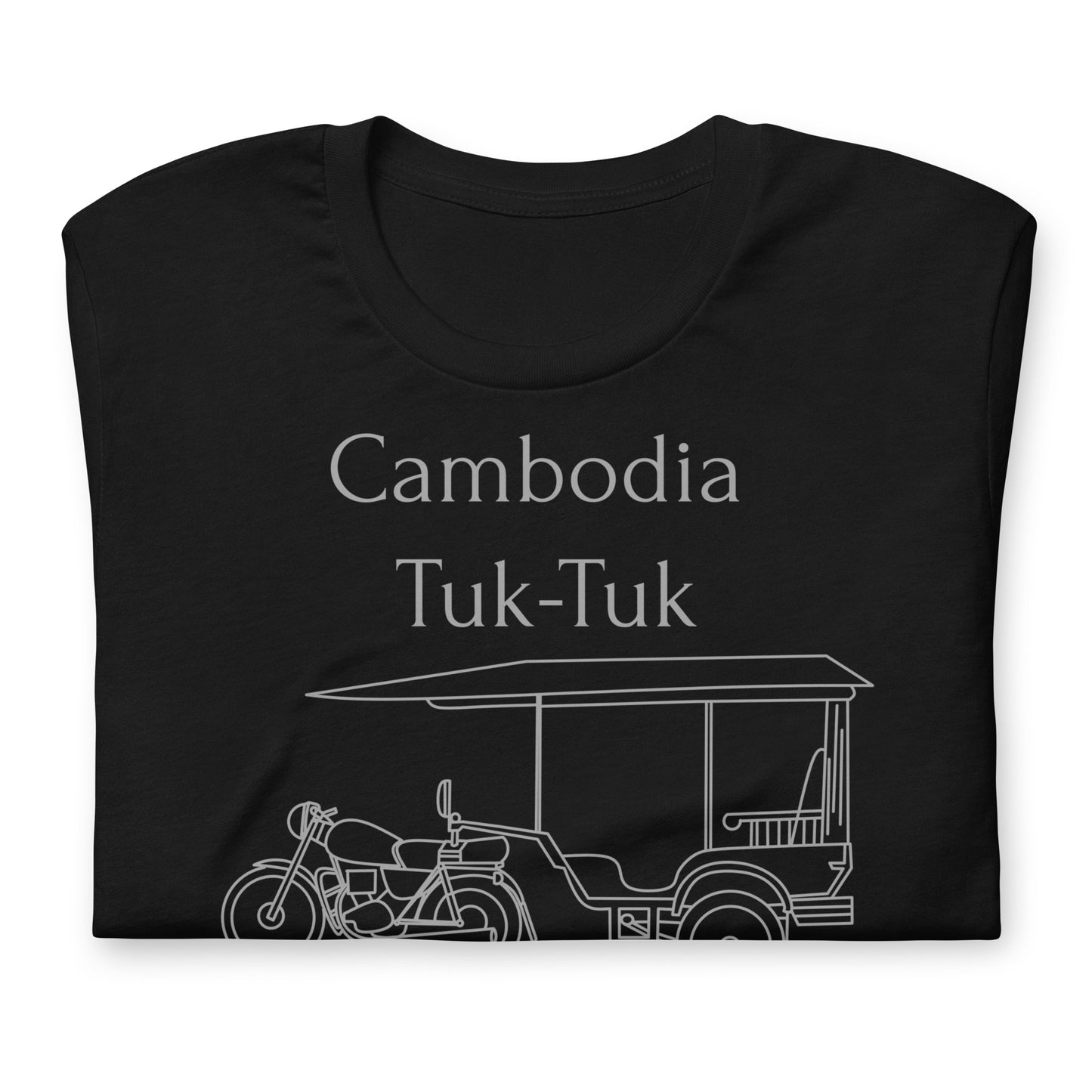 Cambodia Tuk-Tuk Graphic T-Shirt - Slate Grey by Passport Outfitters