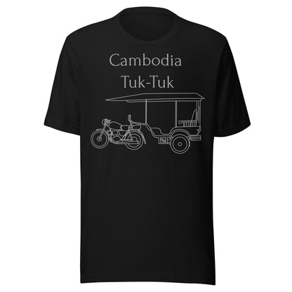 Cambodia Tuk-Tuk Graphic T-Shirt - Slate Grey by Passport Outfitters