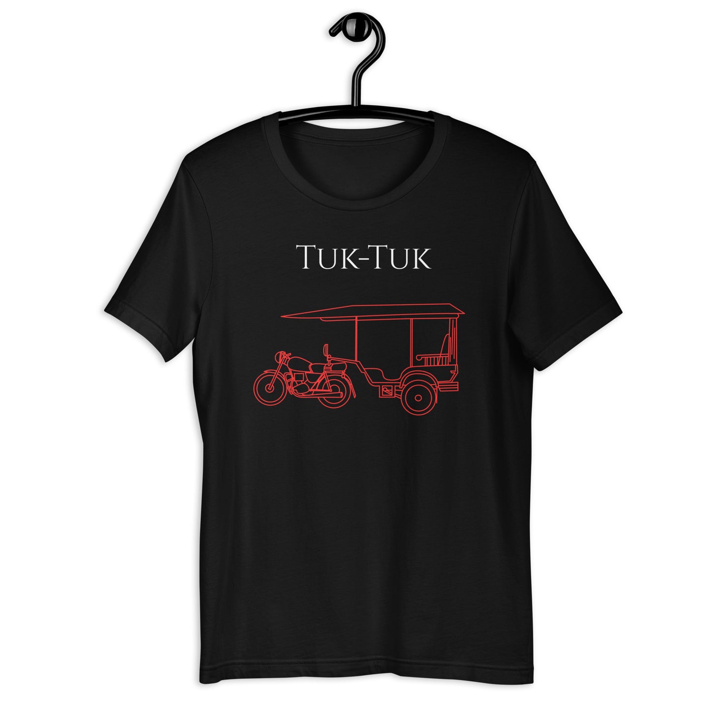 Southeast Asia Tuk Tuk Graphic T-Shirt - Red and White Edition by Passport Outfitters