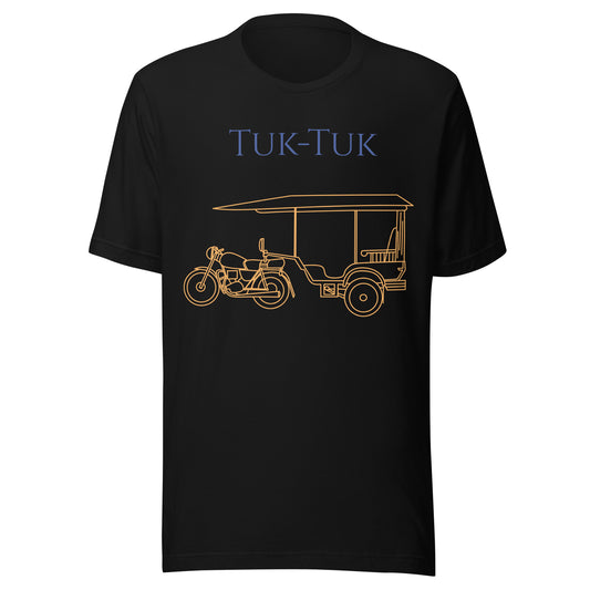 Southeast Asia Tuk-Tuk Graphic Tee | Greek Letter Colorway Travel Shirt | Heritage Group Vacation Apparel by Passport Outfitters