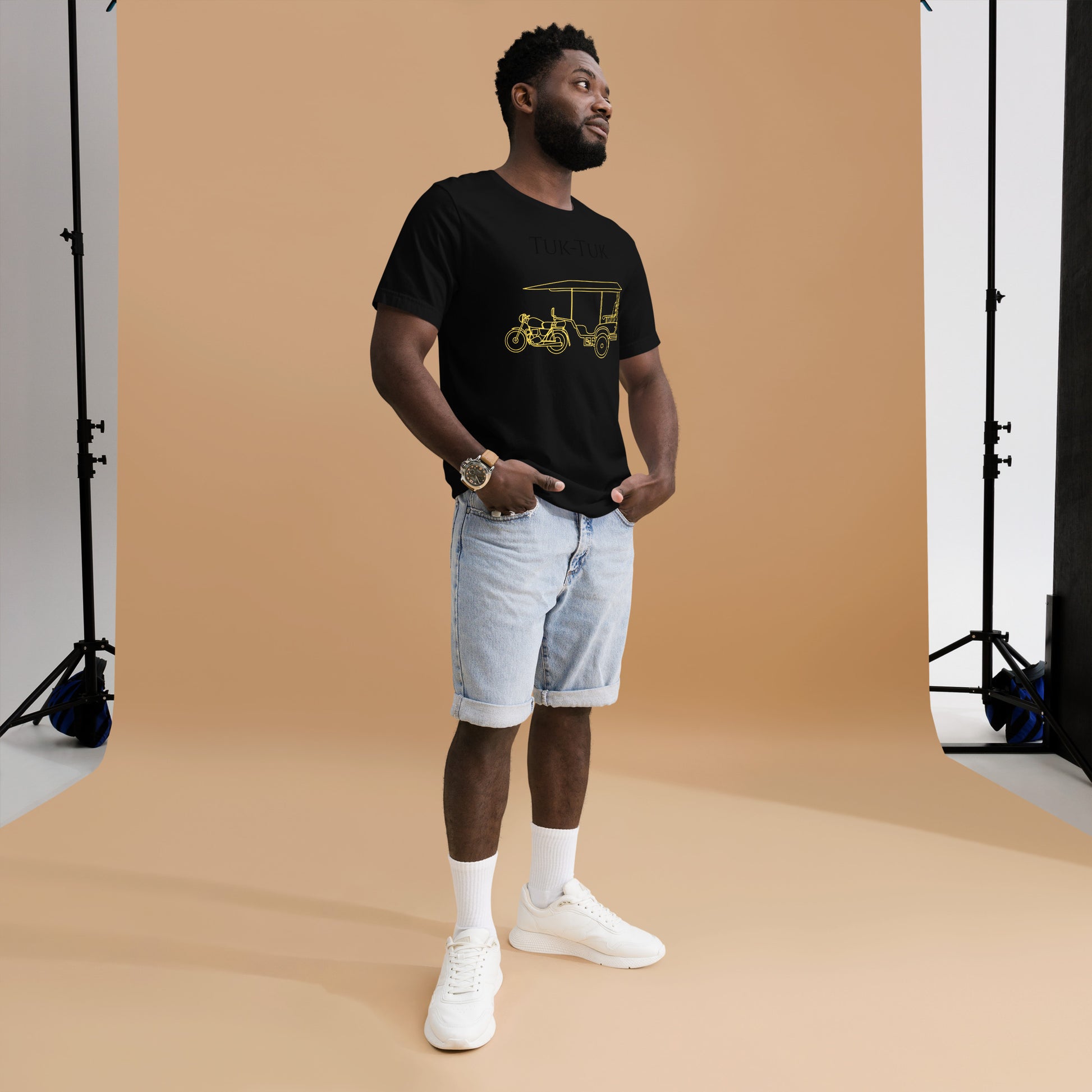 Tuk-Tuk Travel Tee – Heritage Black & Gold Edition by Passport Outfitters by Passport Outfitters