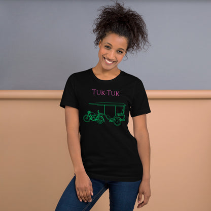 Tuk-Tuk Travel Tee – Pink & Emerald Green Edition by Passport Outfitters