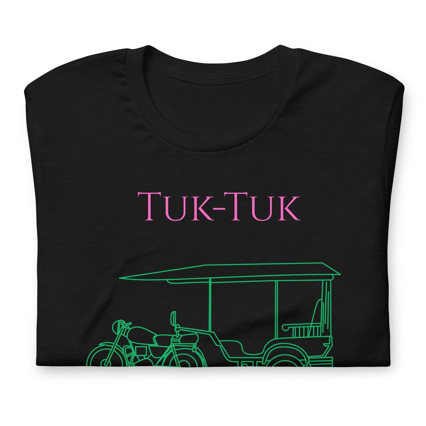 Tuk-Tuk Travel Tee – Pink & Emerald Green Edition by Passport Outfitters