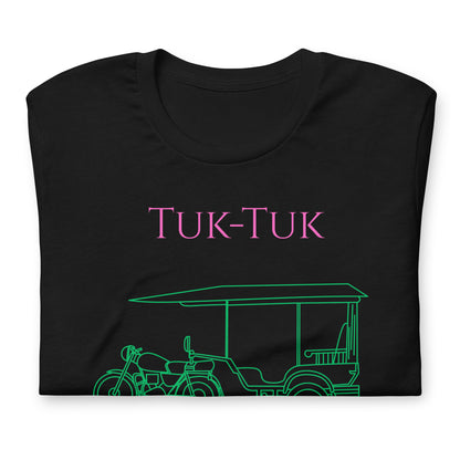 Tuk-Tuk Travel Tee – Pink & Emerald Green Edition by Passport Outfitters
