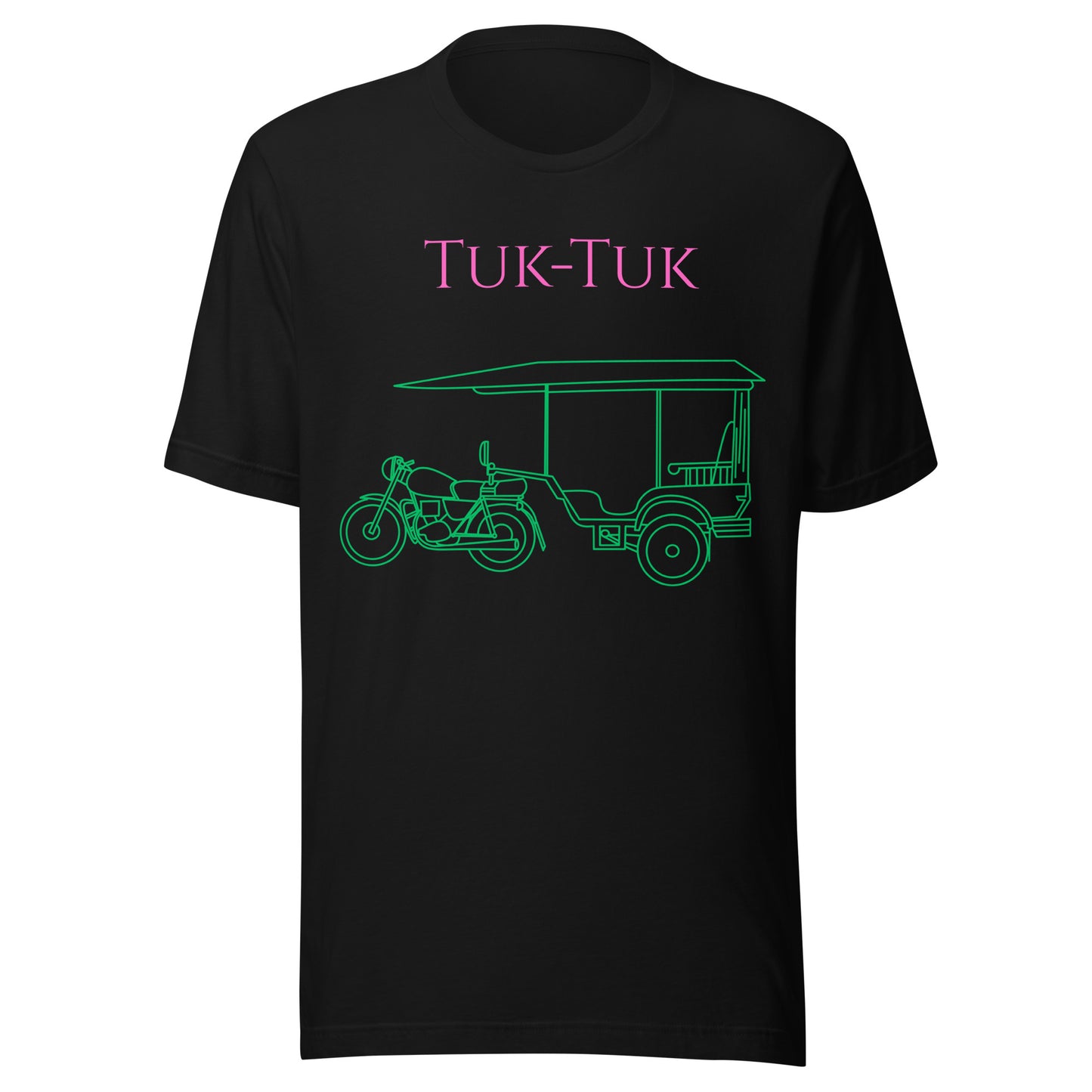 Tuk-Tuk Travel Tee – Pink & Emerald Green Edition by Passport Outfitters