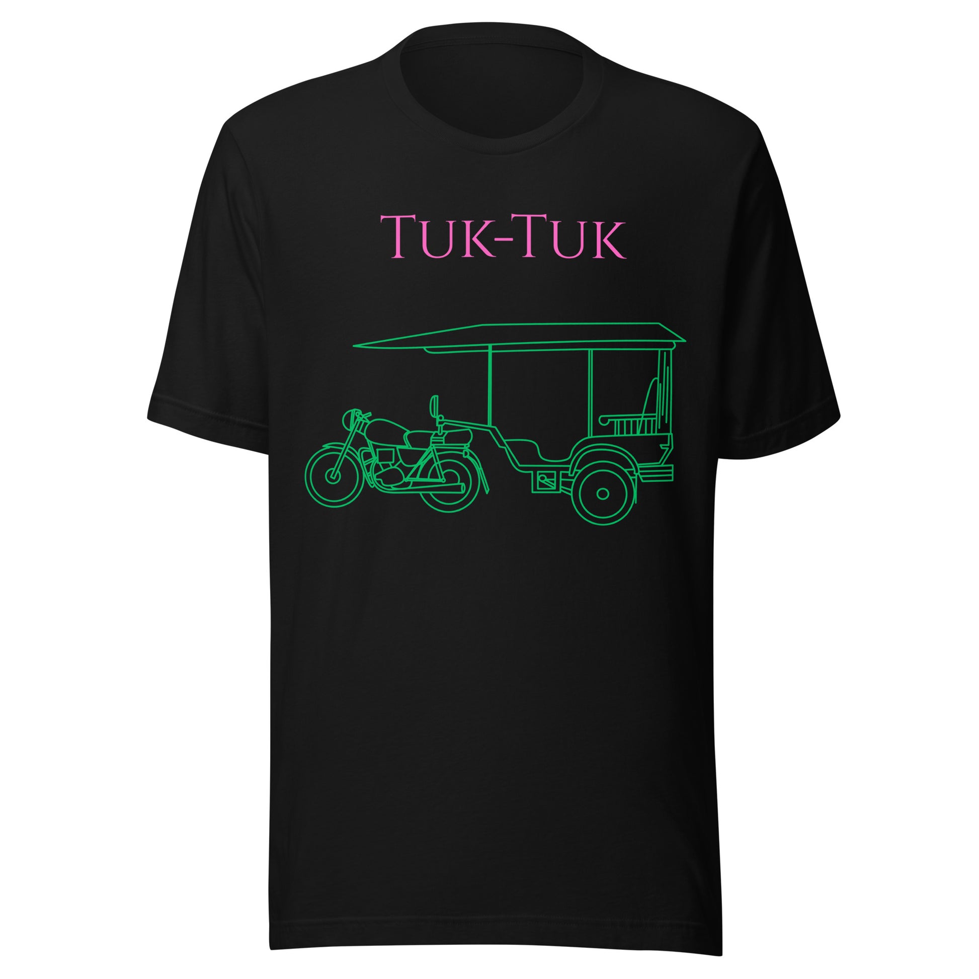 Tuk-Tuk Travel Tee – Pink & Emerald Green Edition by Passport Outfitters