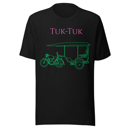 Tuk-Tuk Travel Tee – Pink & Emerald Green Edition by Passport Outfitters