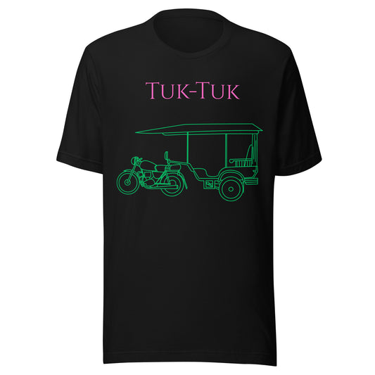 Tuk-Tuk Travel Tee – Pink & Emerald Green Edition by Passport Outfitters