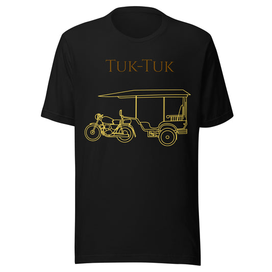 Tuk-Tuk Travel Tee – Charcoal & Gilded Gold Edition by Passport Outfitters by Passport Outfitters