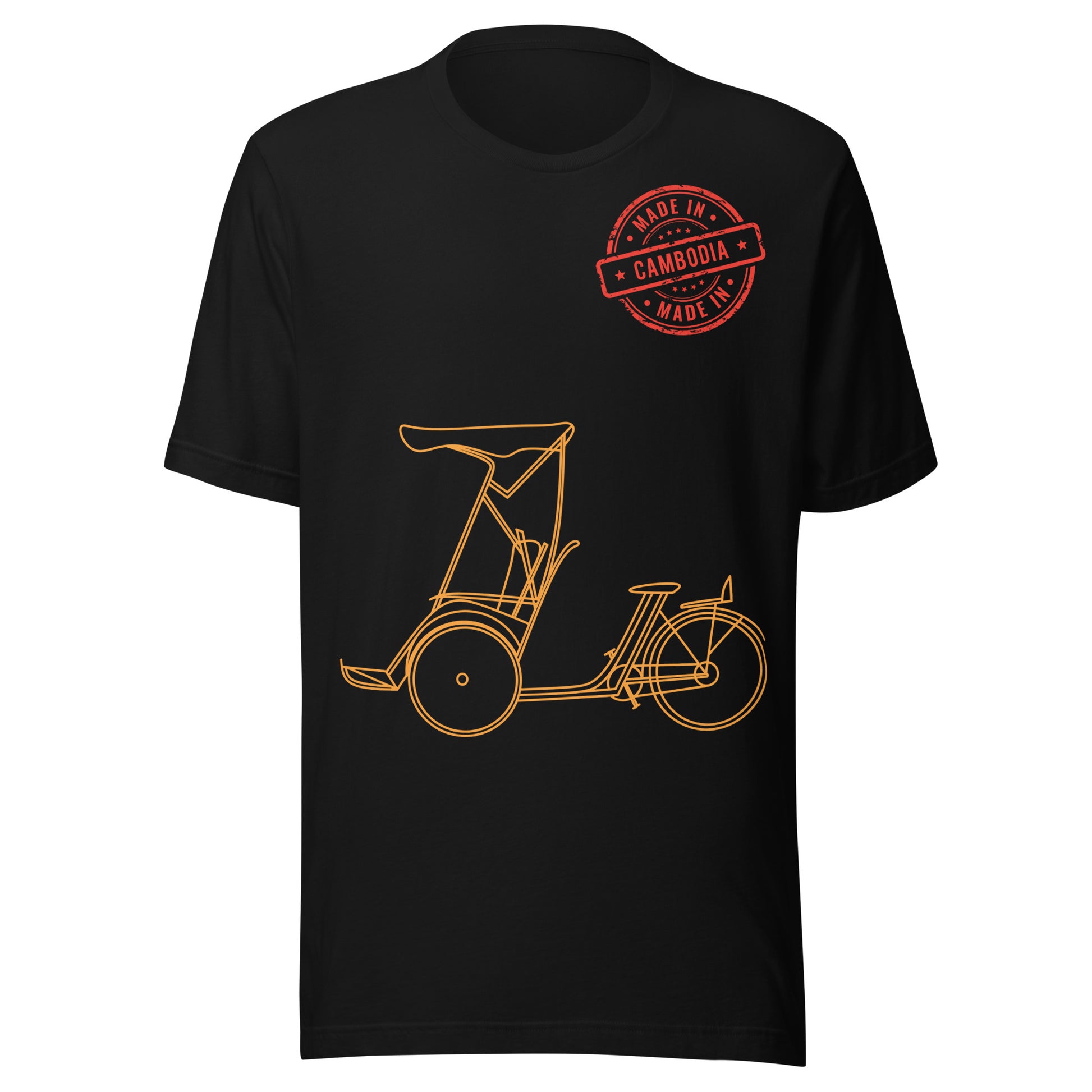 Cambodia Traditional Cyclo Pedicab Graphic T-Shirt | ASEAN Travel Series (Edition II) by Passport Outfitters