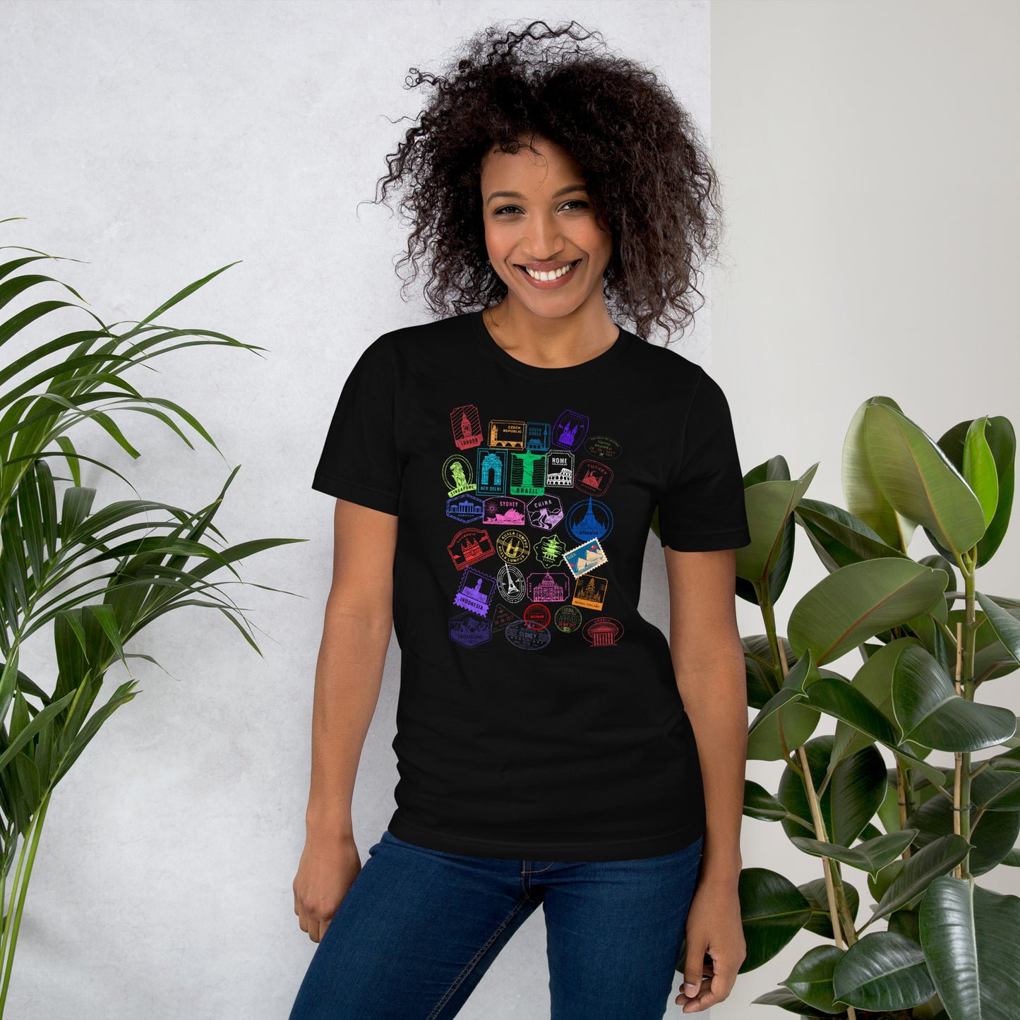 Global Passport Stamps Graphic T-Shirt | Travel & Wanderlust Tee by Passport Outfitters