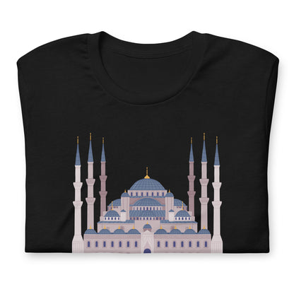 Istanbul Blue Mosque Graphic T-Shirt | Turkey Travel & Architecture Tee by Passport Outfitters