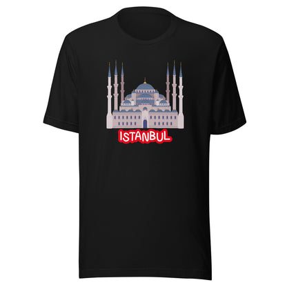 Istanbul Blue Mosque Graphic T-Shirt | Turkey Travel & Architecture Tee by Passport Outfitters