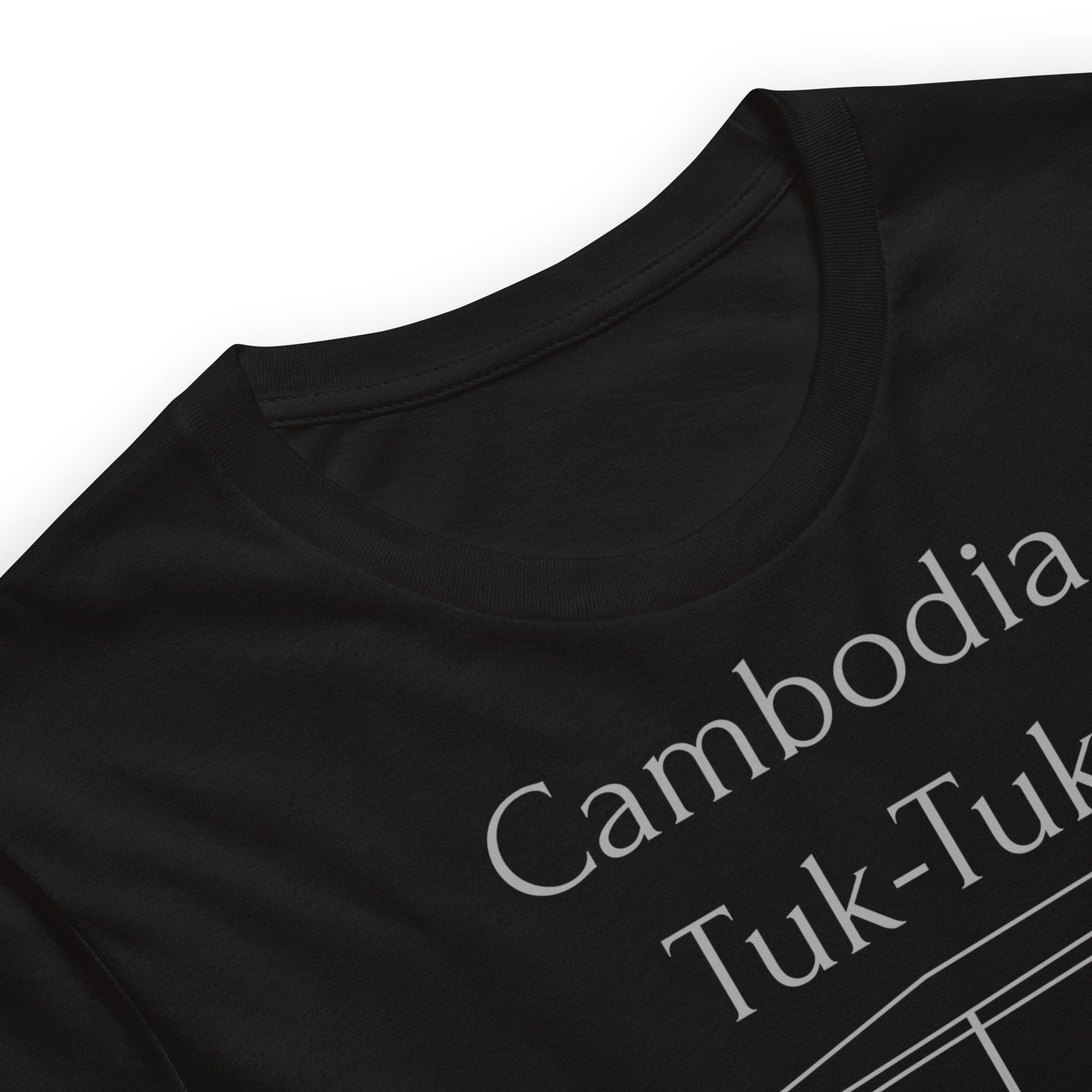 Cambodia Tuk-Tuk Graphic T-Shirt - Slate Grey by Passport Outfitters