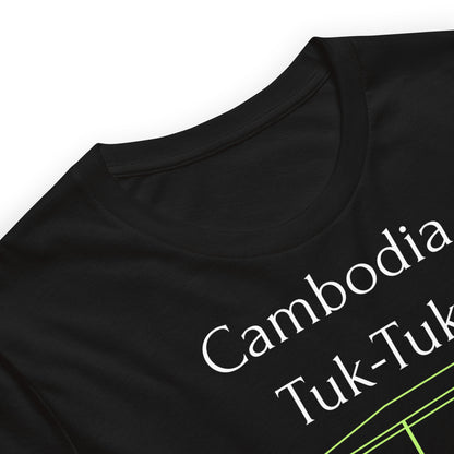 Cambodia Tuk-Tuk Graphic T-Shirt - Electric Neon by Passport Outfitters