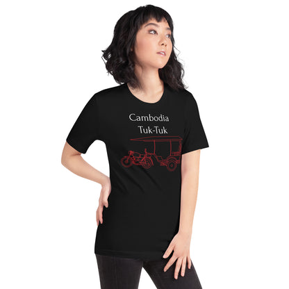 Cambodia Tuk-Tuk Graphic T-Shirt - Angkor Red by Passport Outfitters