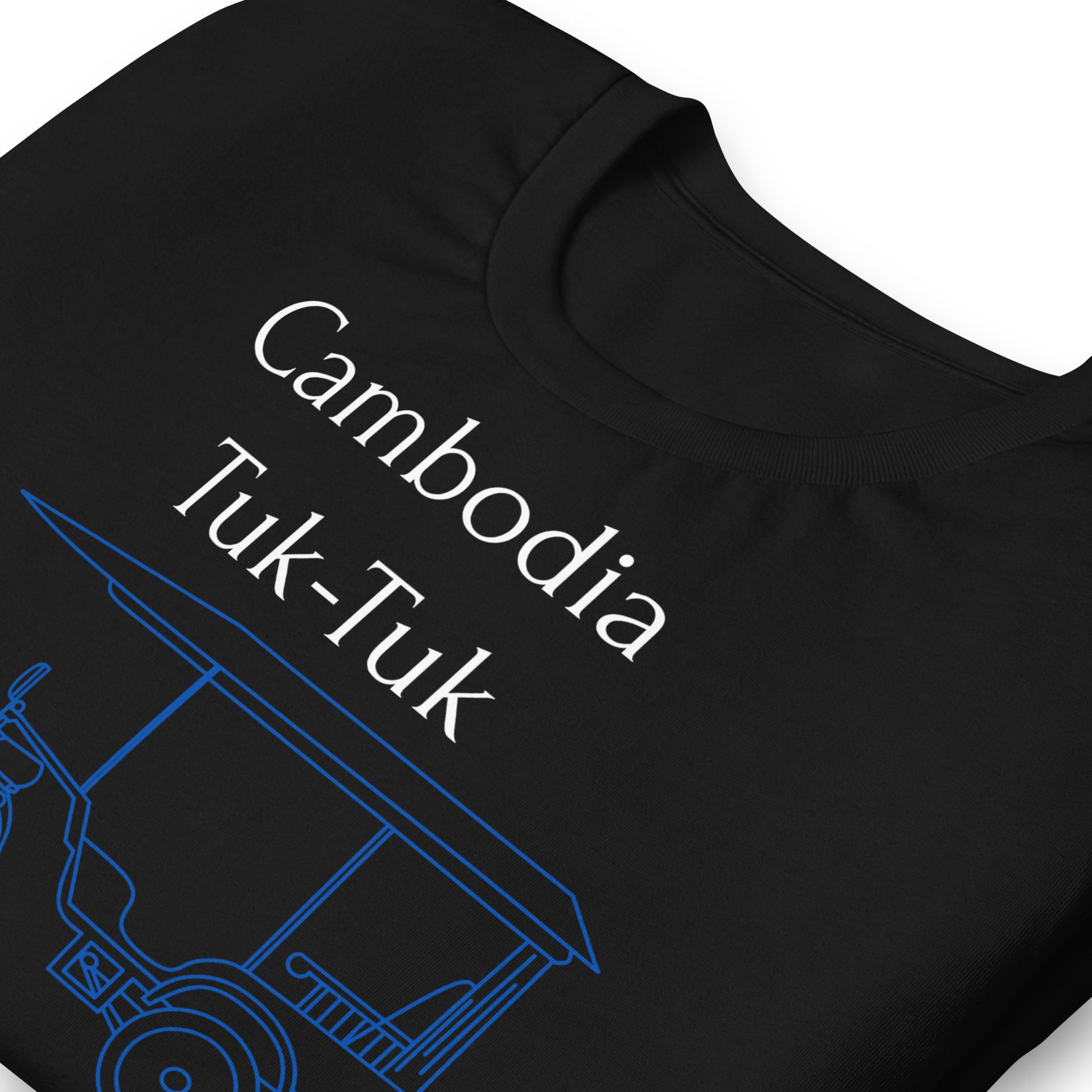 Cambodia Tuk-Tuk Graphic T-Shirt - Royal Blue by Passport Outfitters