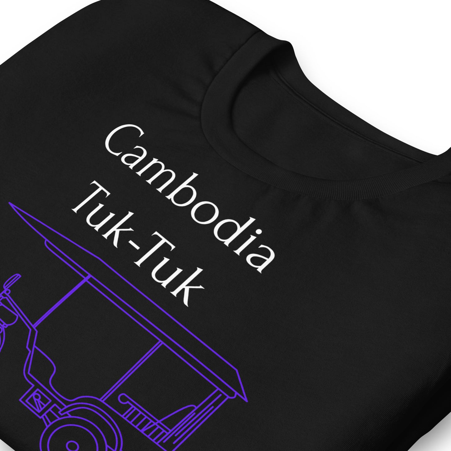 Cambodia Tuk-Tuk Graphic T-Shirt - Imperial Purple by Passport Outfitters
