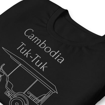 Cambodia Tuk-Tuk Graphic T-Shirt - Slate Grey by Passport Outfitters