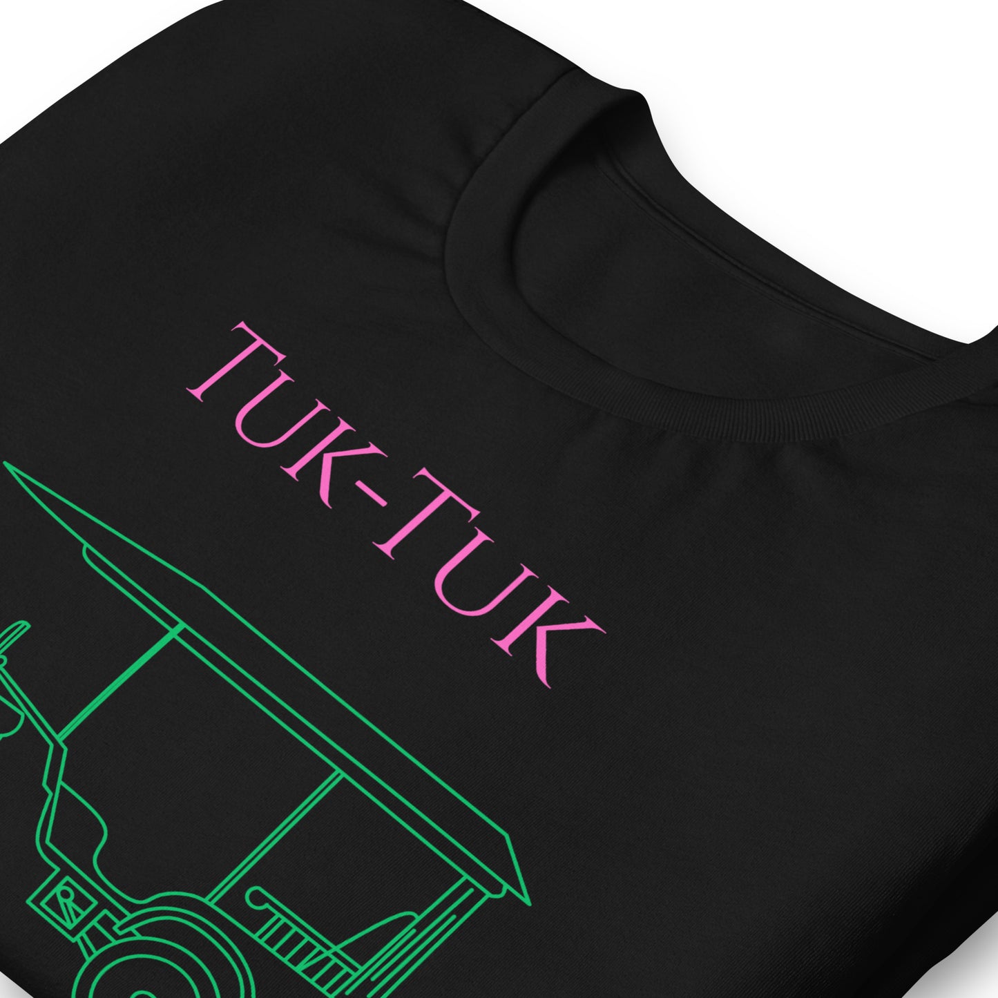 Tuk-Tuk Travel Tee – Pink & Emerald Green Edition by Passport Outfitters