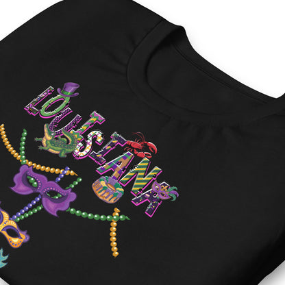 Louisiana Mardi Gras Unisex t-shirt by Passport Outfitters