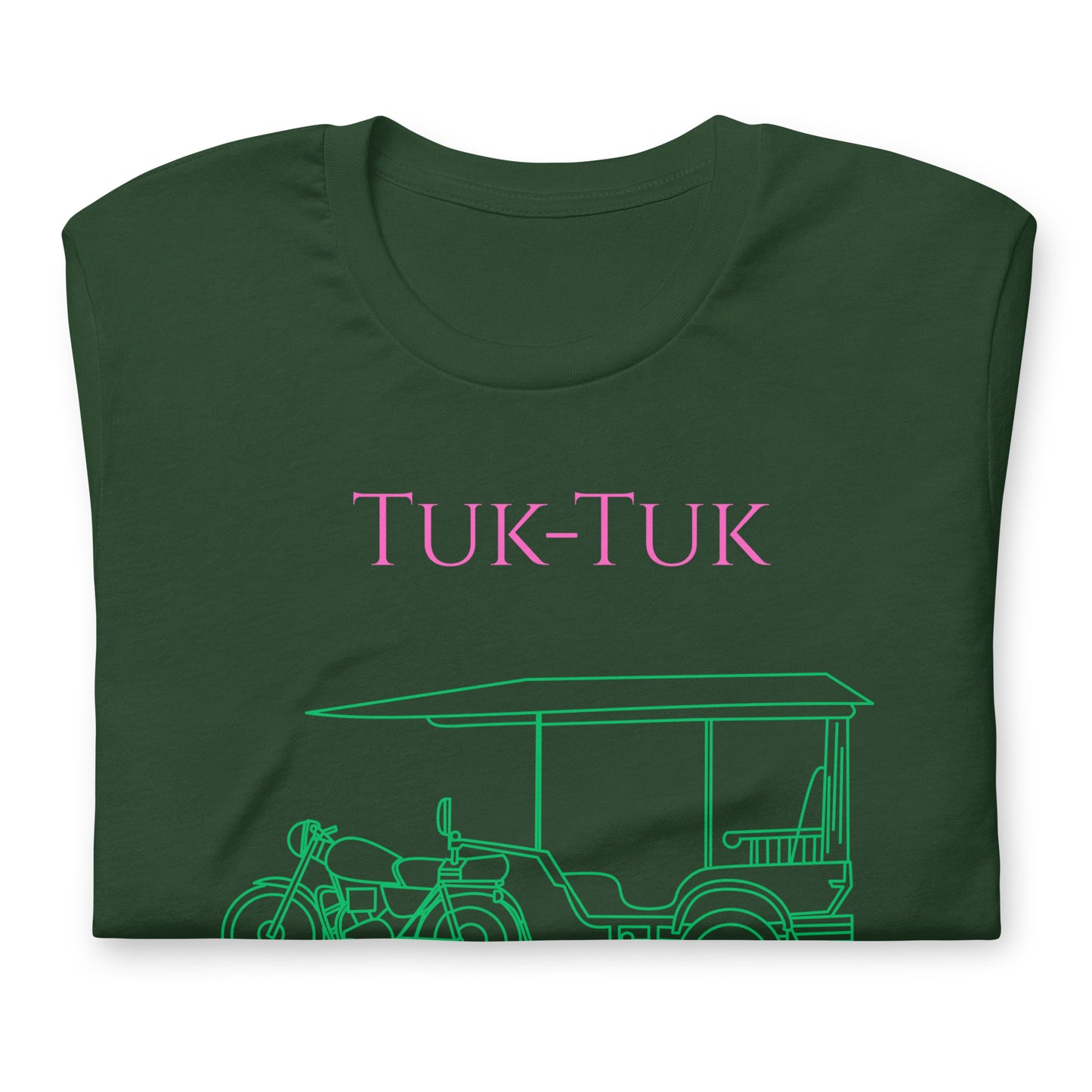 Tuk-Tuk Travel Tee – Pink & Emerald Green Edition by Passport Outfitters