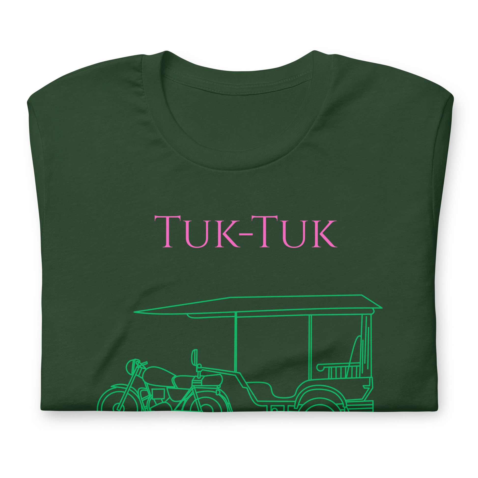 Tuk-Tuk Travel Tee – Pink & Emerald Green Edition by Passport Outfitters