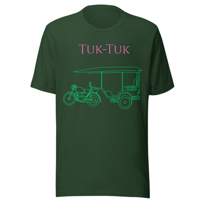 Tuk-Tuk Travel Tee – Pink & Emerald Green Edition by Passport Outfitters