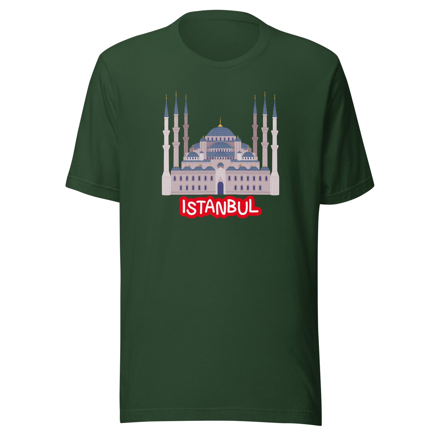 Istanbul Blue Mosque Graphic T-Shirt | Turkey Travel & Architecture Tee by Passport Outfitters