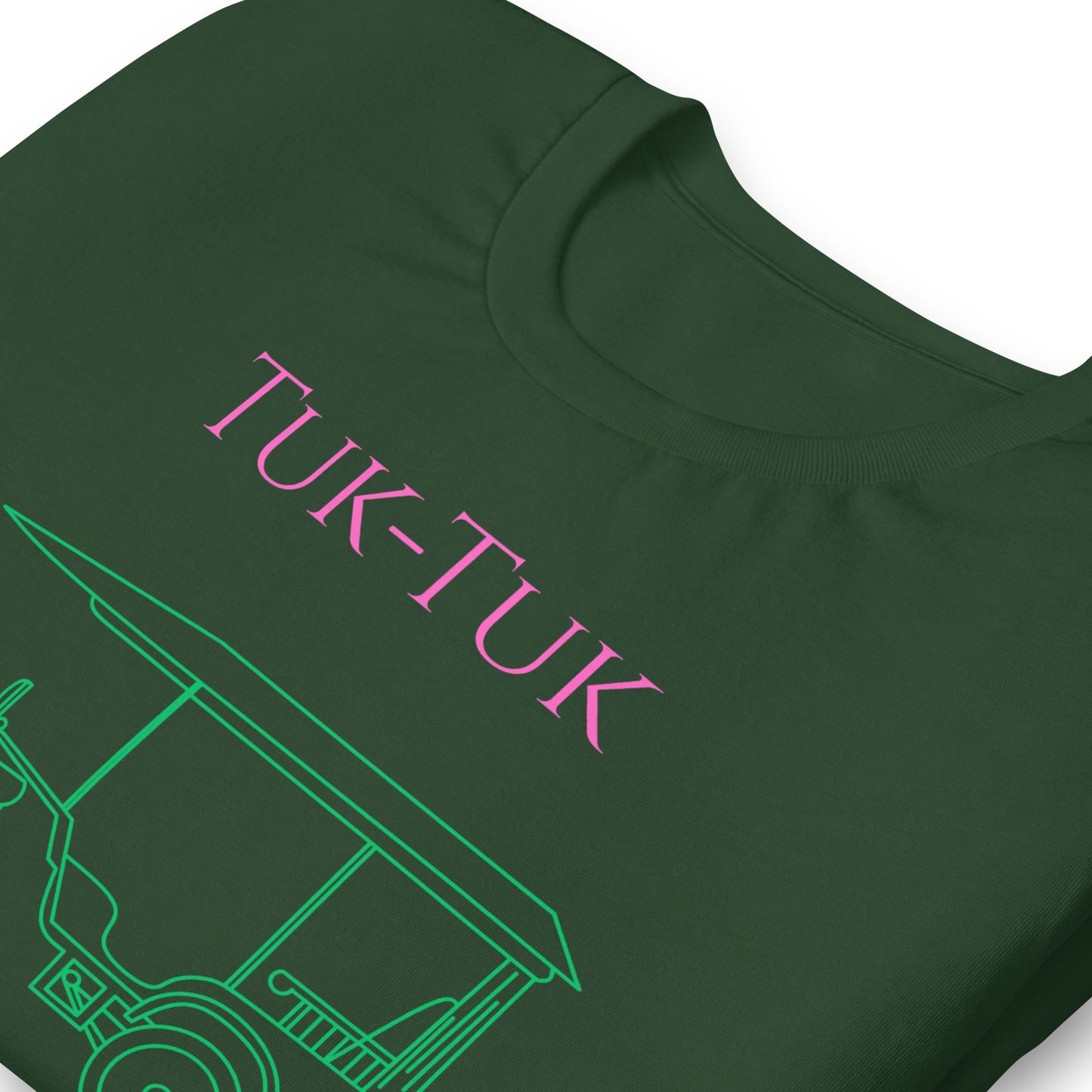 Tuk-Tuk Travel Tee – Pink & Emerald Green Edition by Passport Outfitters