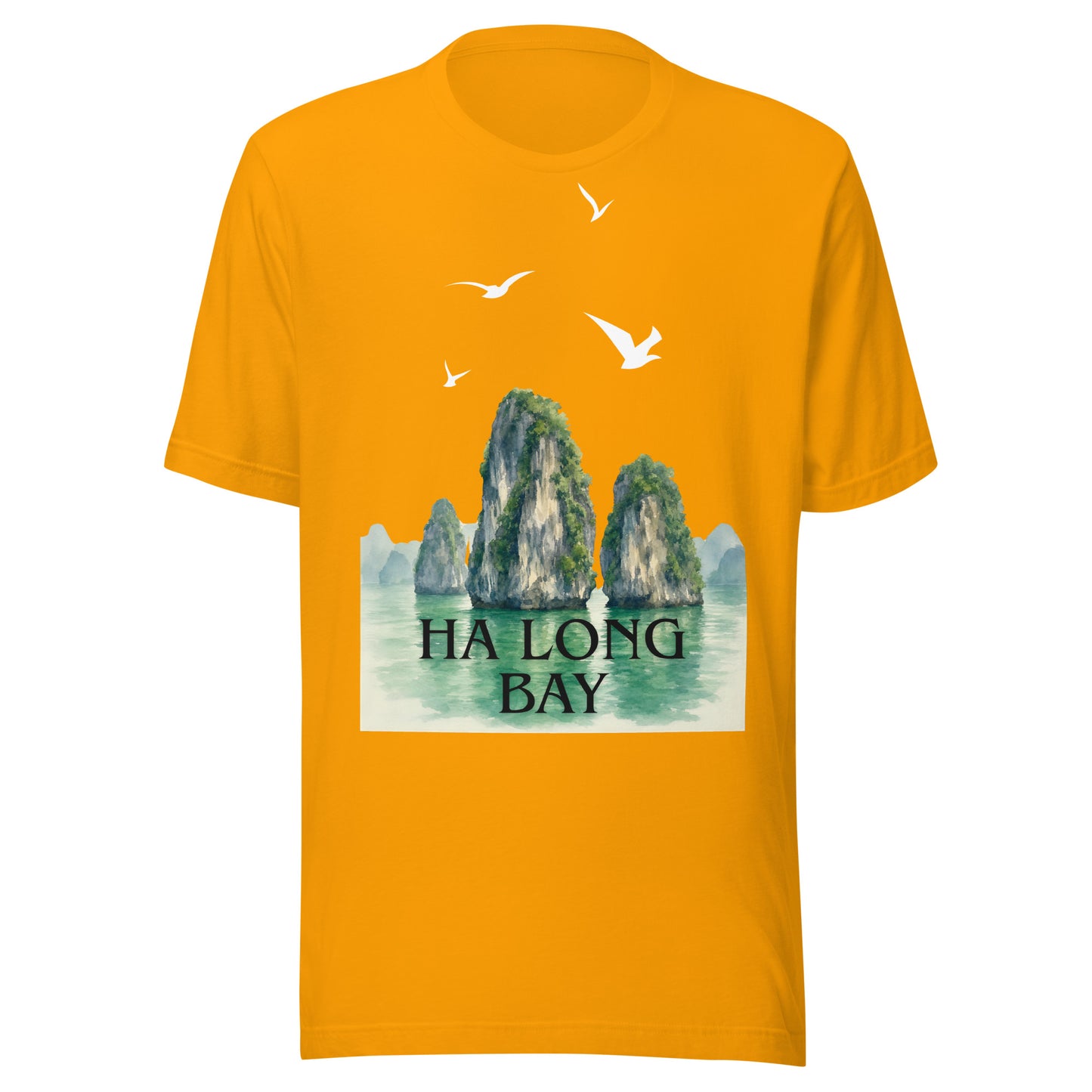 Ha Long Bay Vietnam Watercolor Limestone Karsts T-Shirt | Travel Apparel by Passport Outfitters