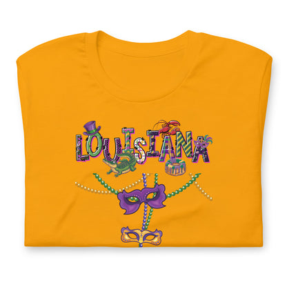 Louisiana Mardi Gras Unisex t-shirt by Passport Outfitters