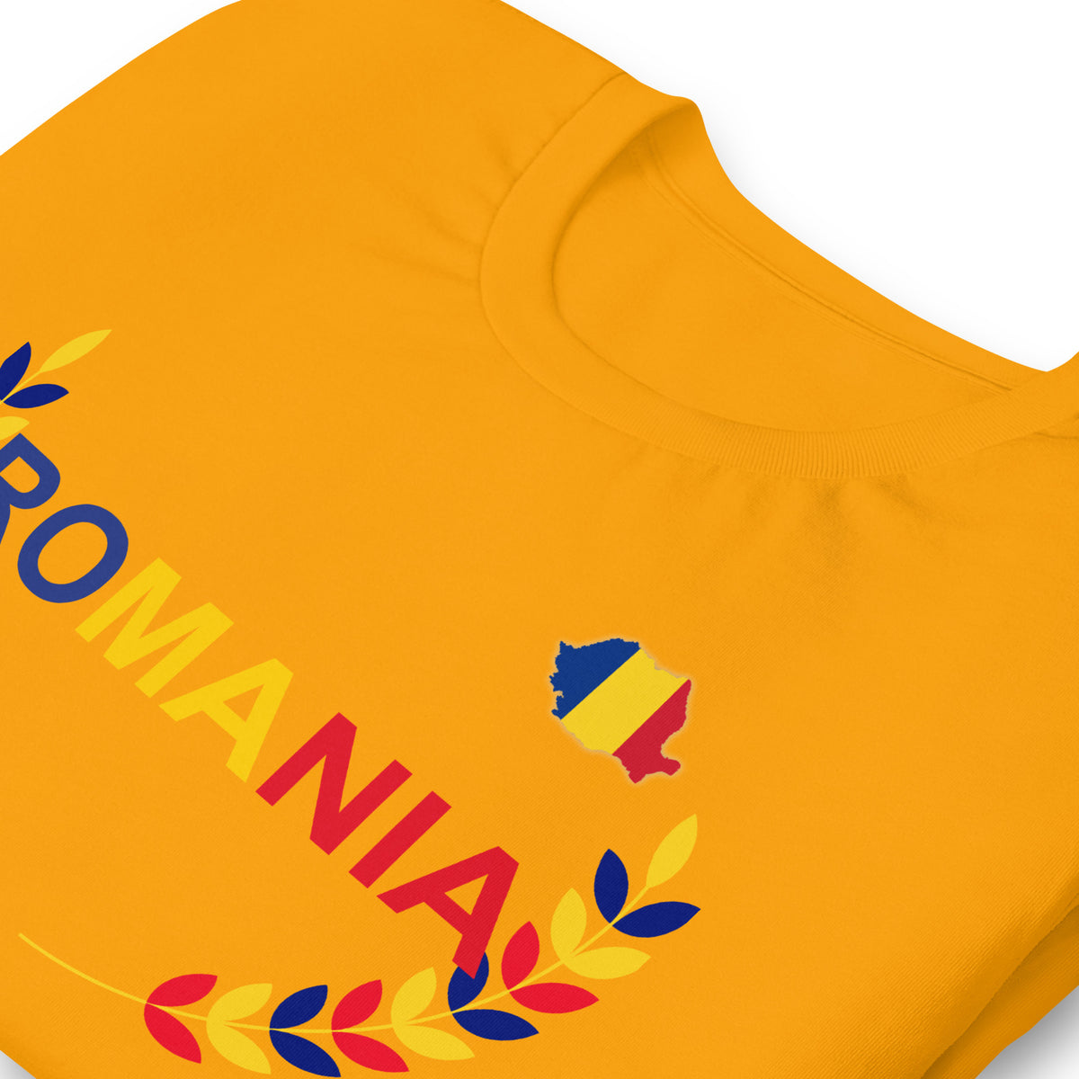 Romania Flag Laurel Crest Graphic Tee & Hoodie | Eastern European Travel Fit by Passport Outfitters