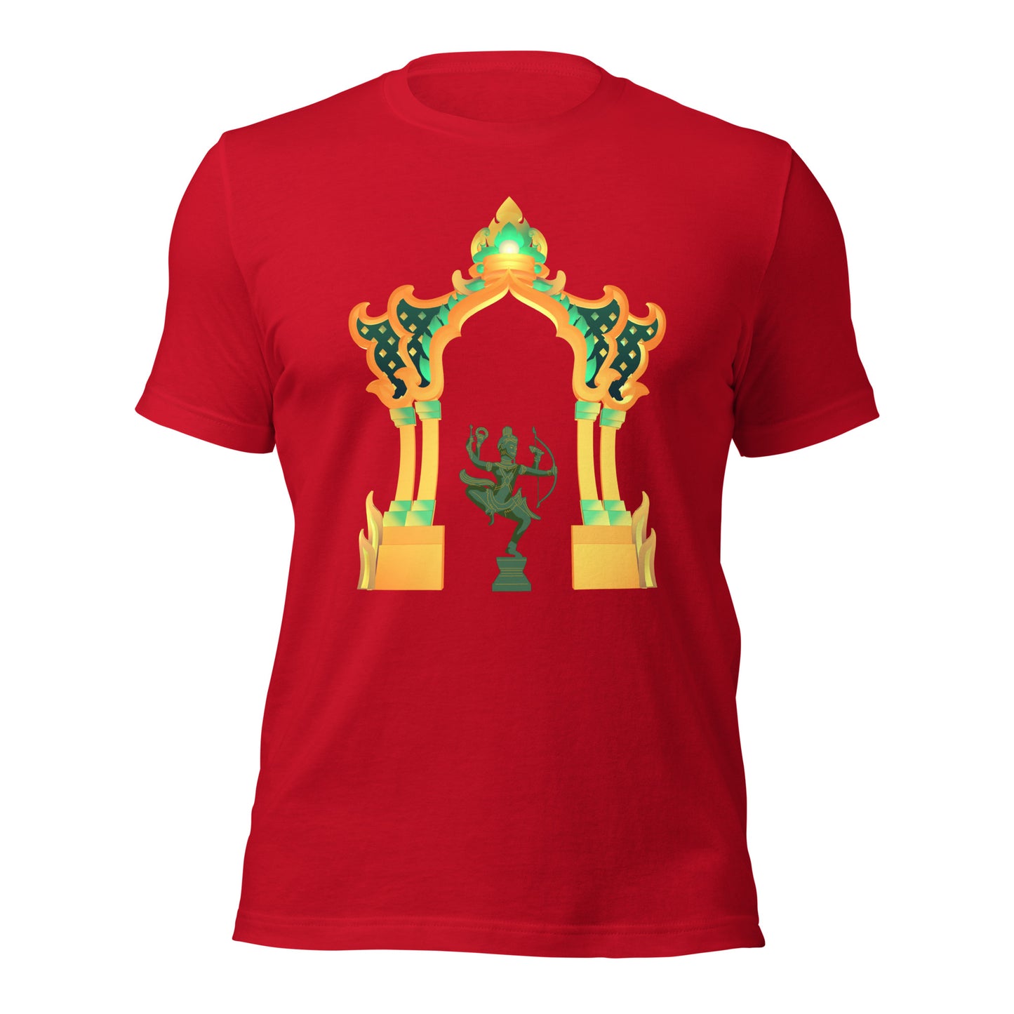 Cambodia Royal Archway Heritage Khmer Art T Shirt Graphic Tee by Passport Outfitters