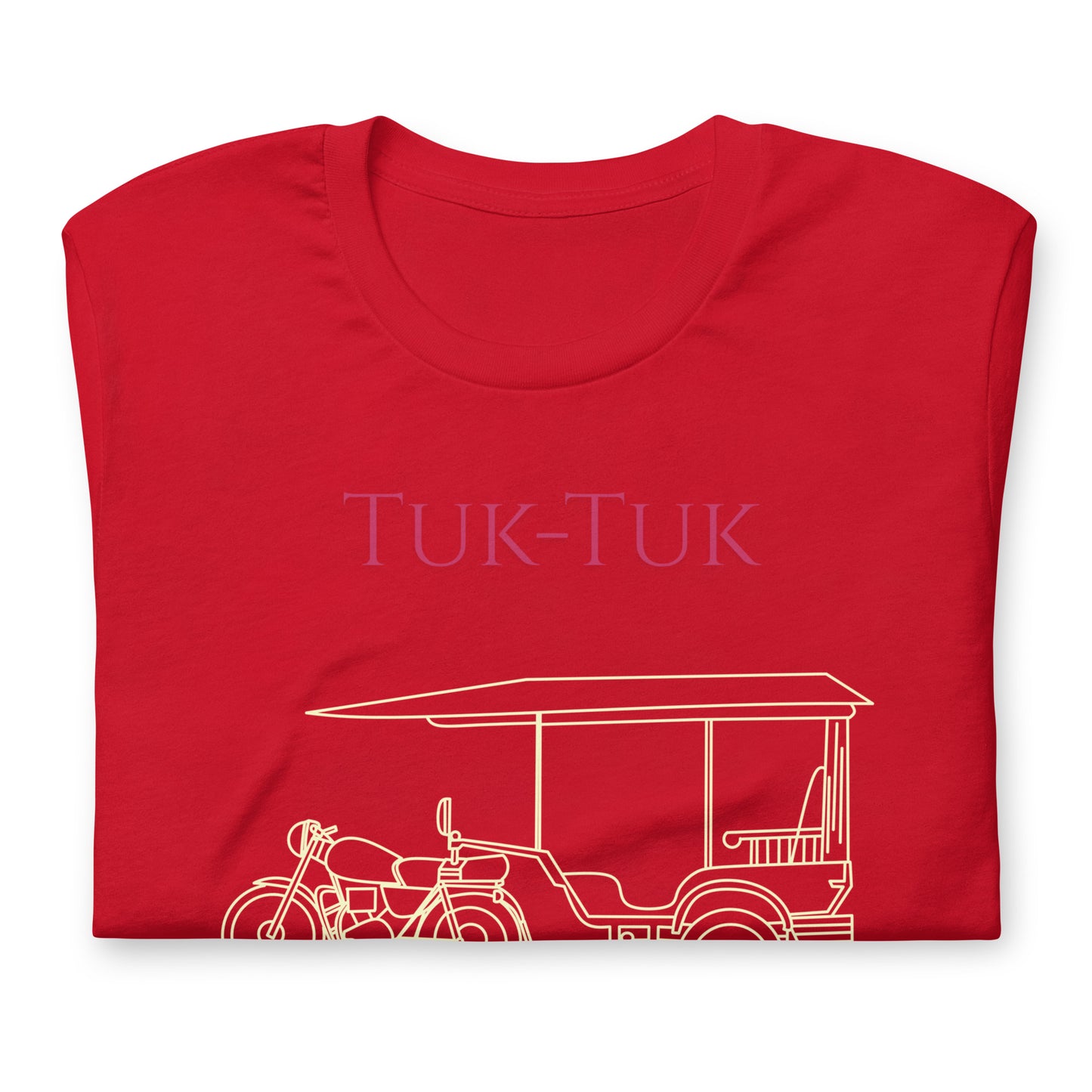 Tuk-Tuk Travel Tee – Crimson & Cream Edition by Passport Outfitters by Passport Outfitters