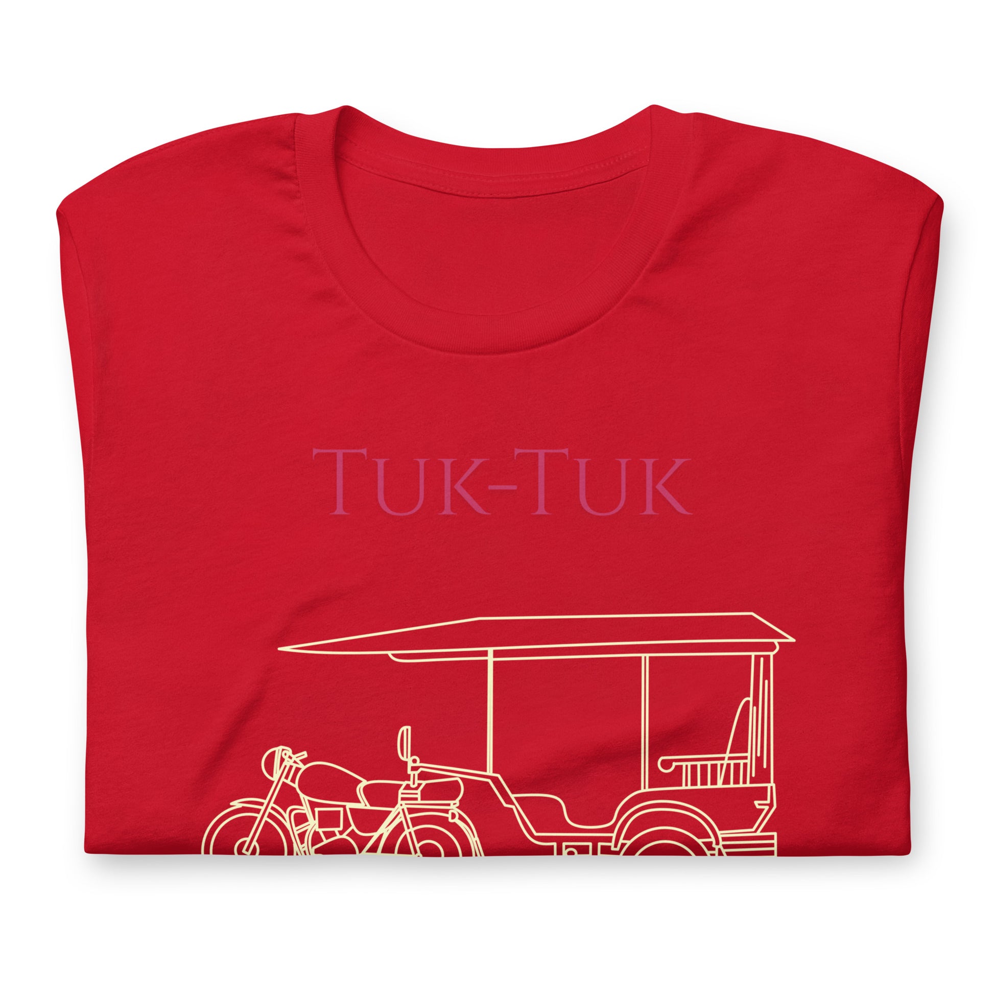 Tuk-Tuk Travel Tee – Crimson & Cream Edition by Passport Outfitters by Passport Outfitters
