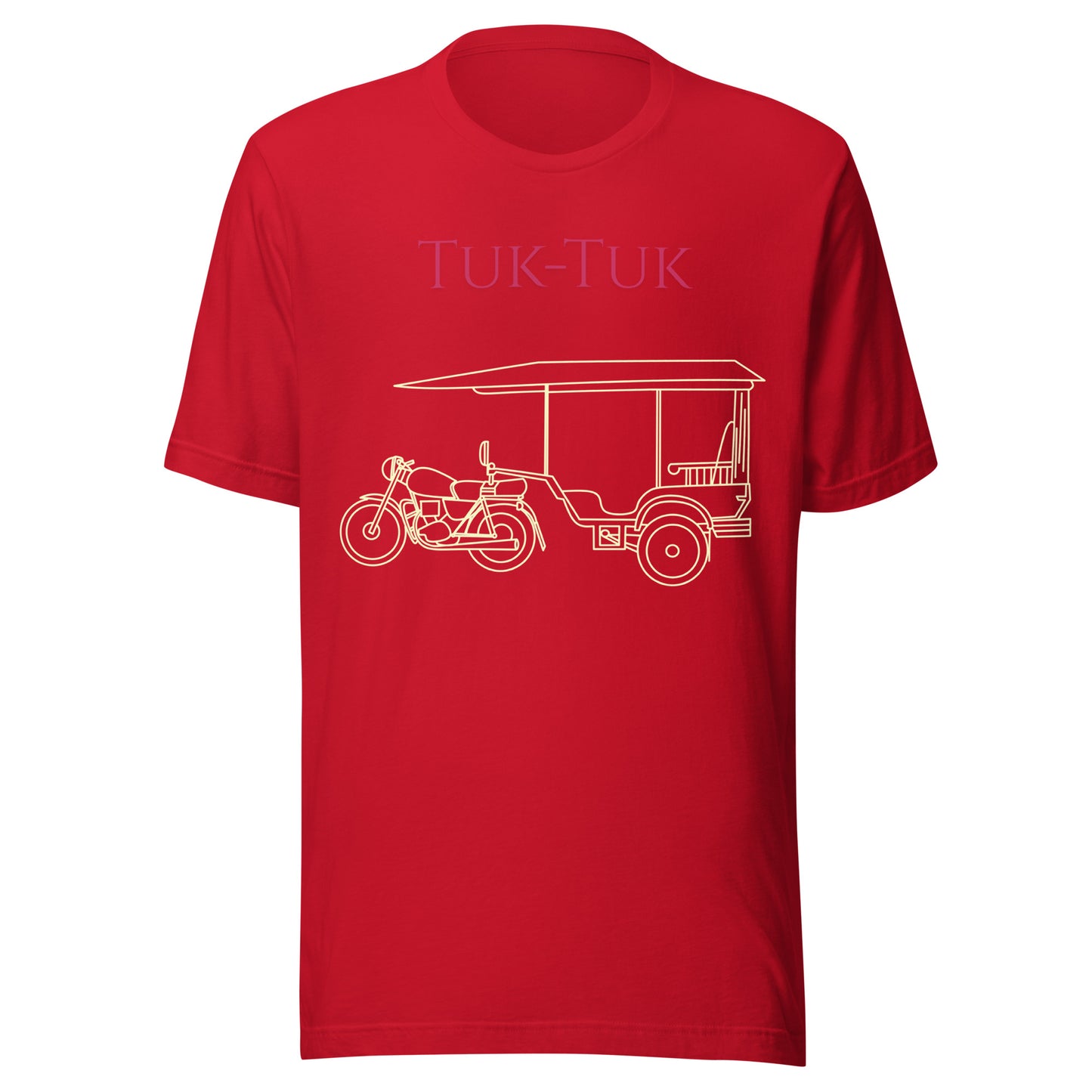 Tuk-Tuk Travel Tee – Crimson & Cream Edition by Passport Outfitters by Passport Outfitters