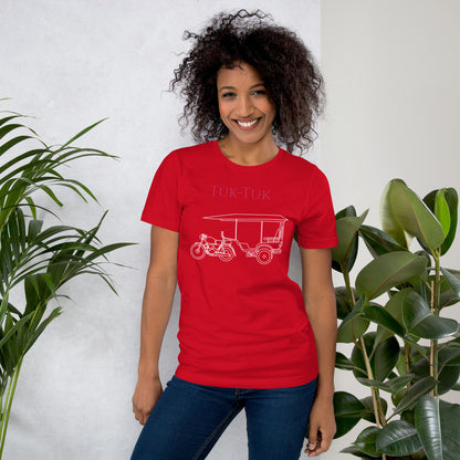 Tuk-Tuk Travel Tee – Crimson & White Edition by Passport Outfitters by Passport Outfitters