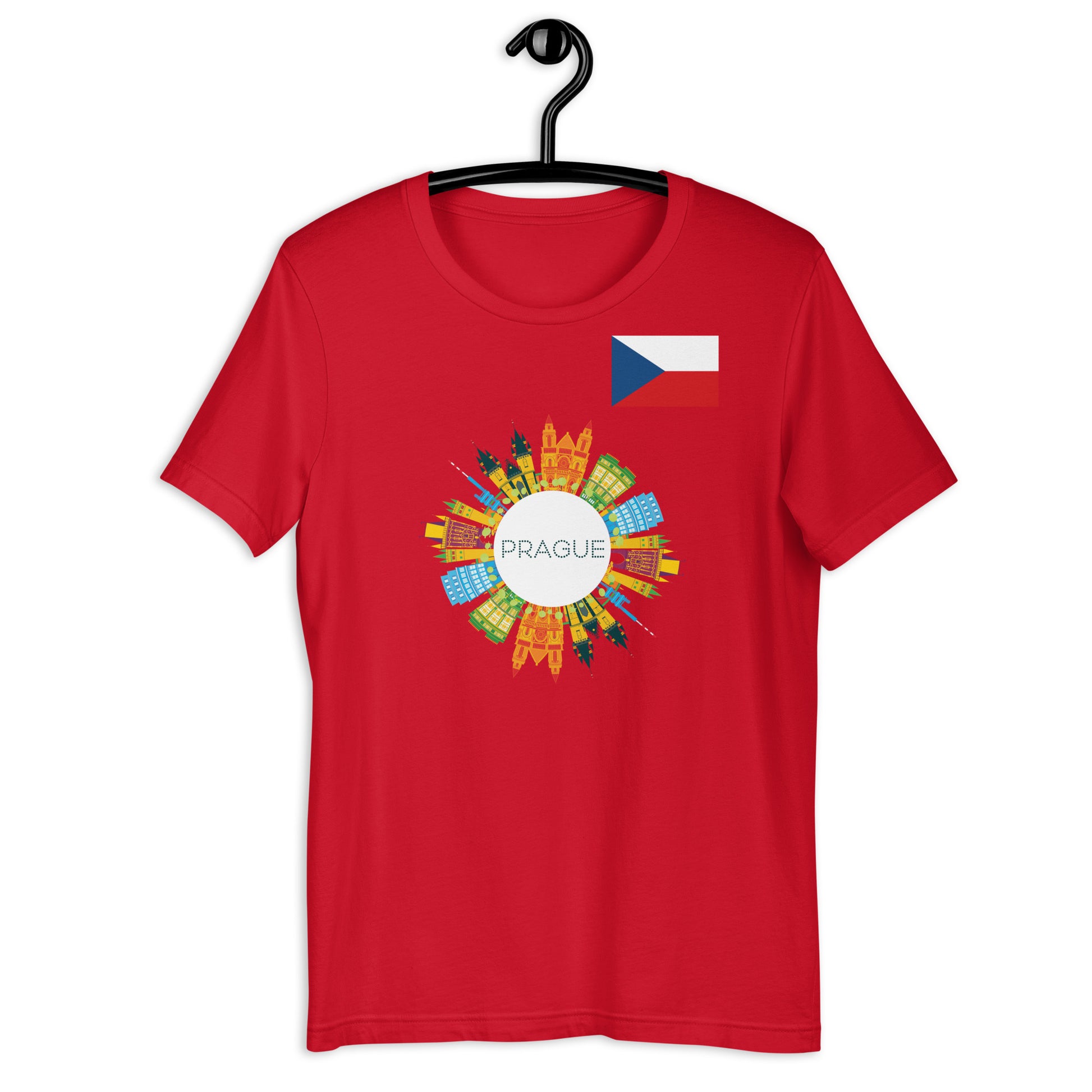 Prague Czech Republic Skyline Graphic T-Shirt | Travel Apparel by Passport Outfitters