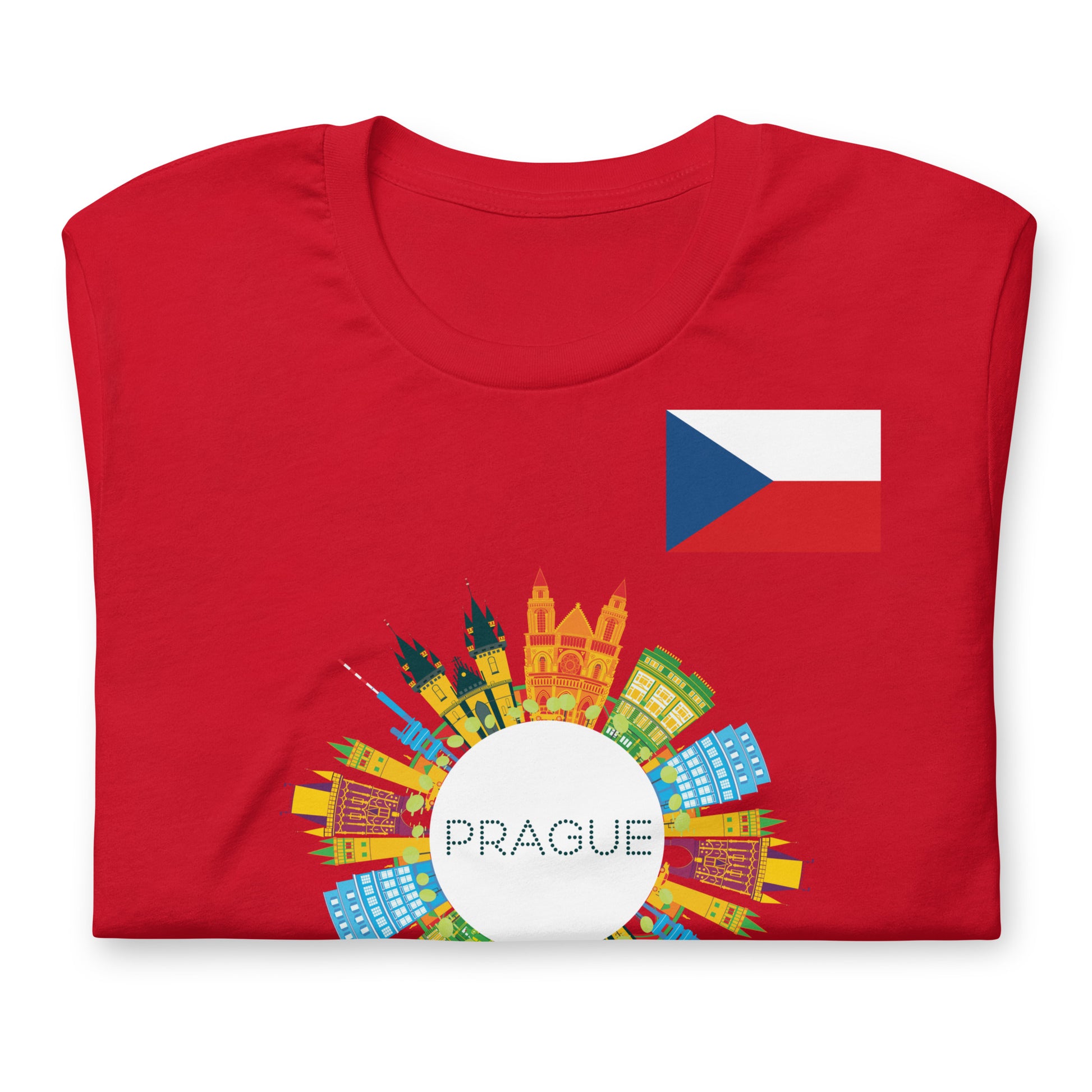 Prague Czech Republic Skyline Graphic T-Shirt | Travel Apparel by Passport Outfitters