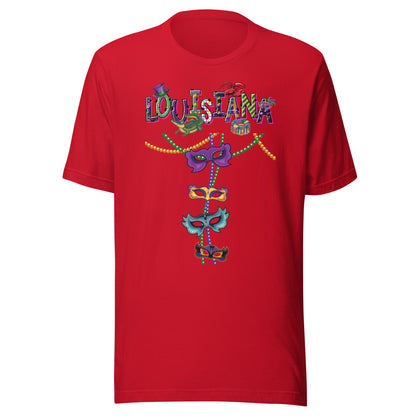 Louisiana Mardi Gras Unisex t-shirt by Passport Outfitters