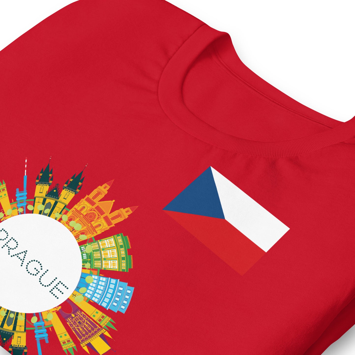 Prague Czech Republic Skyline Graphic T-Shirt | Travel Apparel by Passport Outfitters