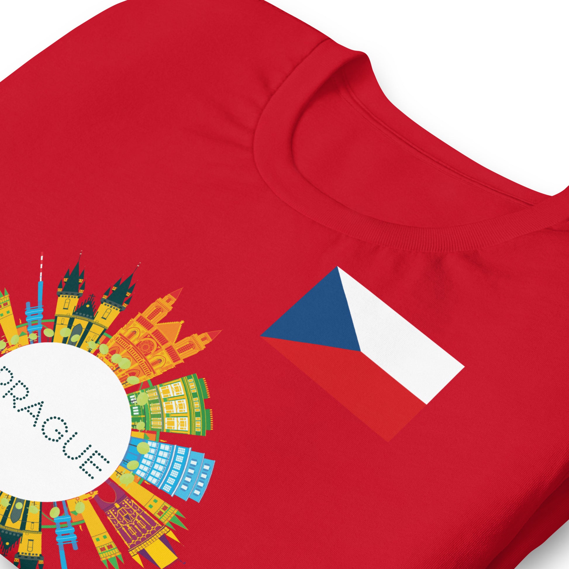 Prague Czech Republic Skyline Graphic T-Shirt | Travel Apparel by Passport Outfitters
