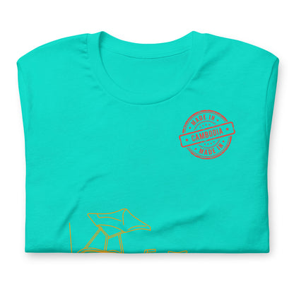 Cambodia Cyclo Rickshaw Vintage Line Art T-Shirt | ASEAN Travel Series by Passport Outfitters